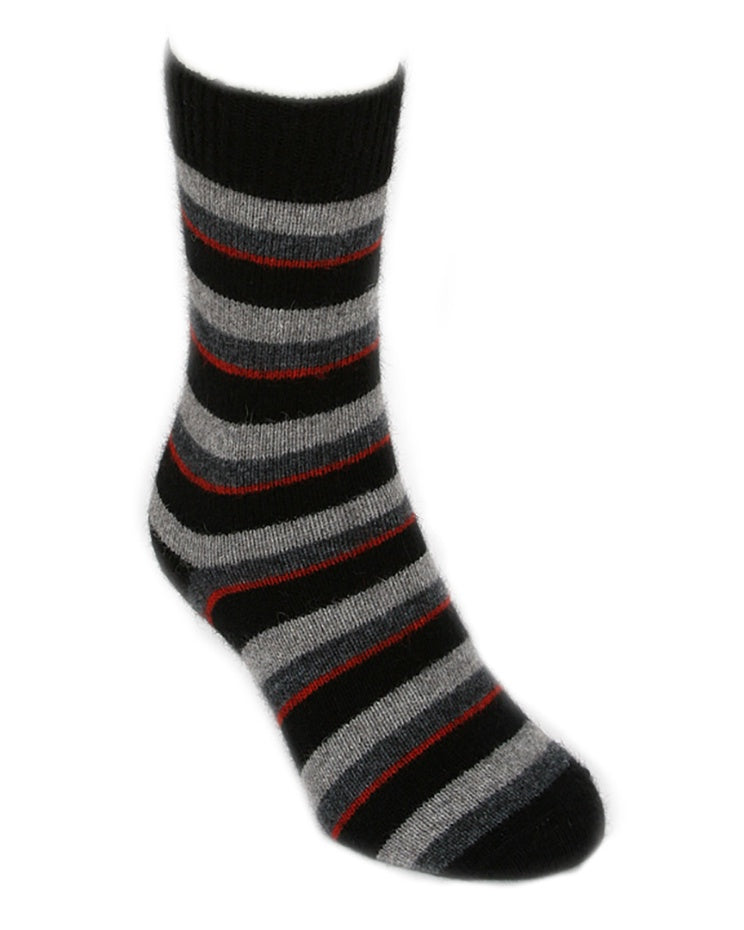 Accent stripe  possum/merino sock - Ravir Boutique