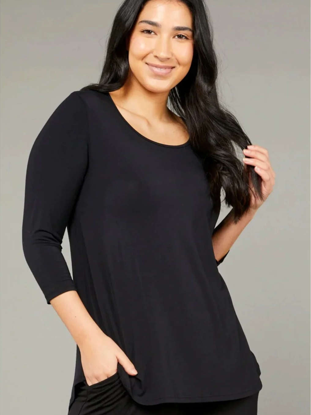 Tani 3/4 sleeve relax top - Ravir Boutique